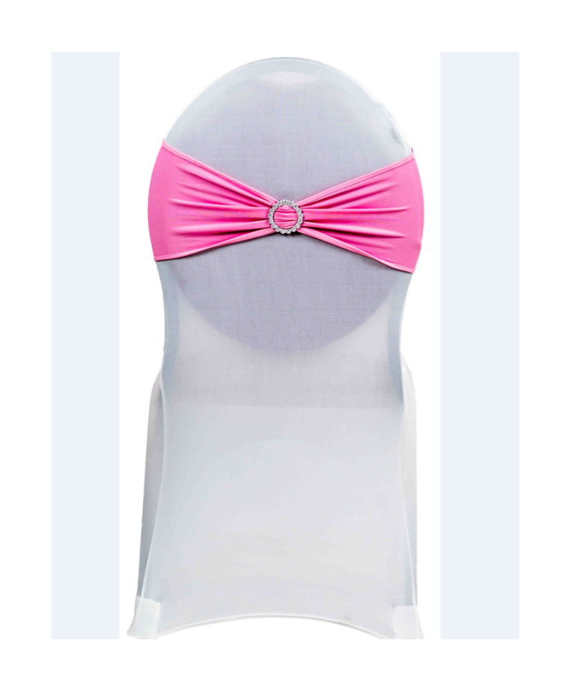 Noeud de chaise lycra Rose Pâle